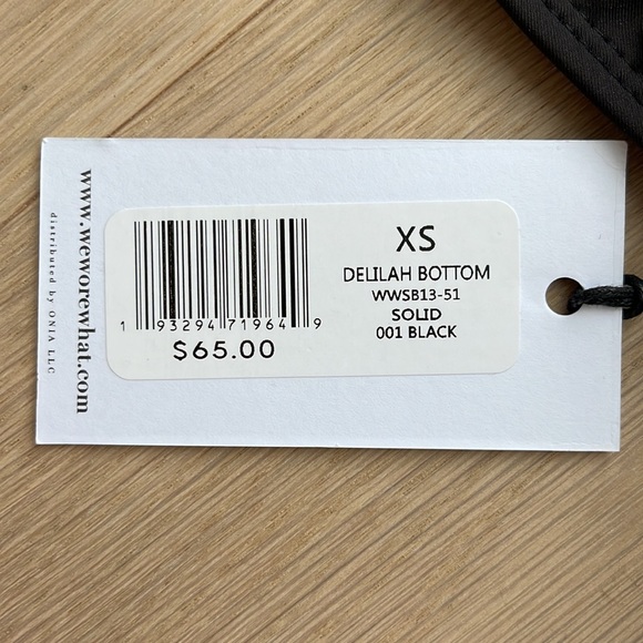 WeWoreWhat Delilah Black Swim Bottom - Picture 6 of 6